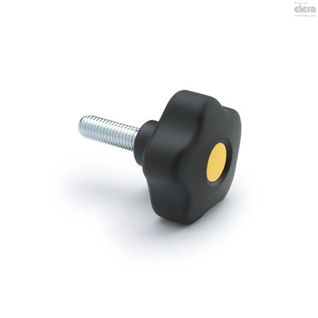 Elesa Zinc-plated steel threaded stud, VCT.53 p-3/8-16x1-1/2-SOFT-C4 VCT-p-SOFT (inch sizes)